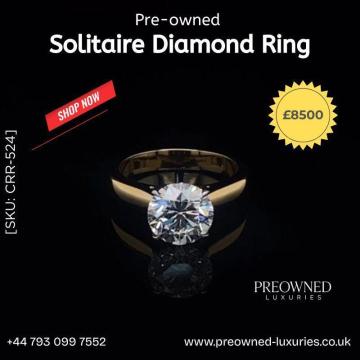 Buy Elegant Solitaire Diamond Ring Pre-Owned Best Value UK