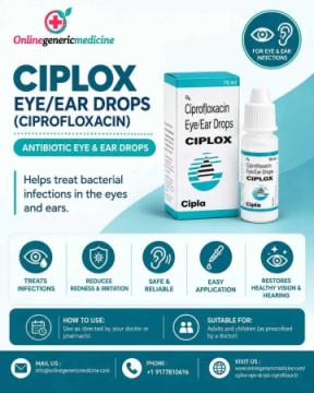 Ciplox Eye/Ear Drops (Ciprofloxacin) | Antibiotic Eye & Ear Drops | Online Generic Medicine