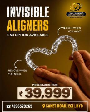 Invisalign Aligner Cost in AS Rao Nagar, Hyderabad | Get a Clear Quote | Smile Dental