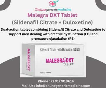 Buy Malegra DXT Tablet online at onlinegenericmedicine