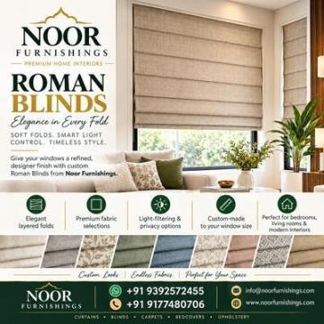 ROMAN BLINDS SOFT FOLDS. SMART LIGHT CONTROL. TIMELESS STYLE.