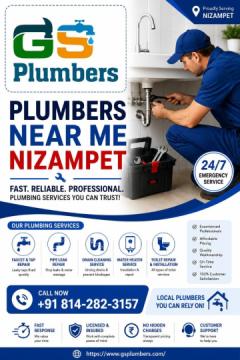 Plumbers Near Me Nizampet – GS Plumbers