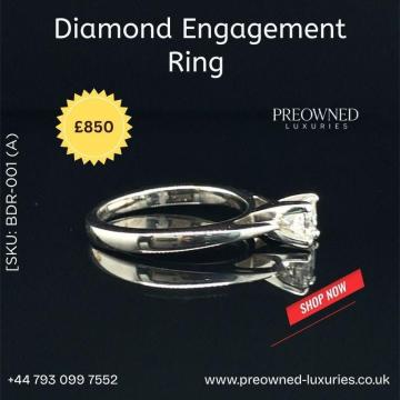Buy Elegant Diamond Engagement Ring Pre-Owned Best Value UK