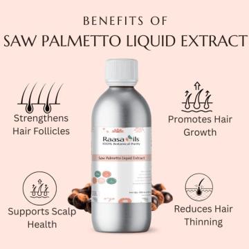 Saw Palmetto Liquid Extract for Beauty & Cosmetic Formulations | Raasa Oils