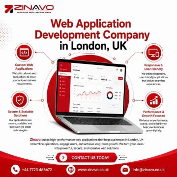 Web Application Development Company in London, UK | Zinavo limited