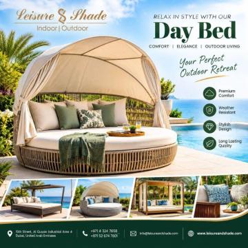 Luxury Day Bed Furniture for Relaxing Outdoor Spaces in Dubai