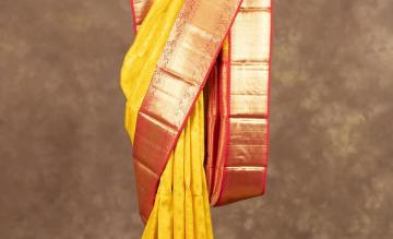 Heavy Bridal Yellow Saree Collection – Mavuris