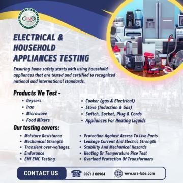 Electrical Household Products Testing Lab in Noida