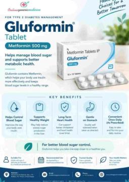 Gluformin Tablet for Blood Sugar Care | Online Generic Medicine
