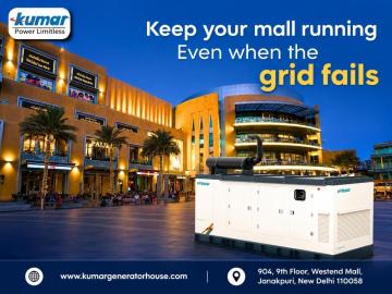 Kirloskar Generators for Reliable Mall Power Backup