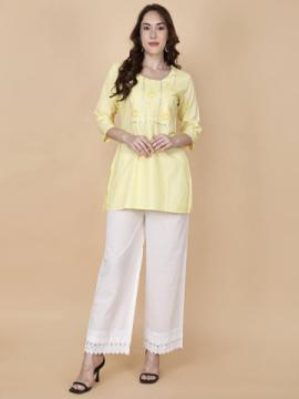 Buy Online Yellow Short Kurti | PrettyLady – Stylish & Comfortable Fashion