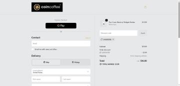 20% OFF All Orders on CoinCoffee