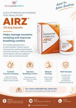Airz Capsule Glycopyrrolate for Easier Breathing | Online Generic Medicine