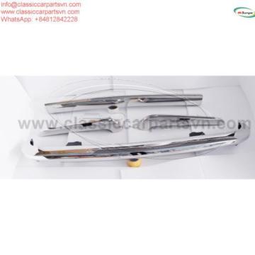 Triumph TR) bumpers without license plate shield by stainless steel new