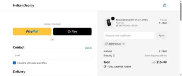 $60 OFF All Your Products on Helium Deploy