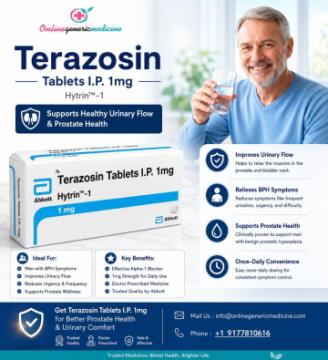 Hytrin Tablet (Terazosin) | Onlinegenericmedicine