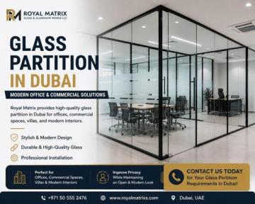 Glass Partition in Dubai – Modern Office & Commercial Solutions