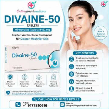 Divaine Tablet (Minocycline) | Acne Medication & Oral Acne Medicine