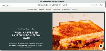 15% OFF Your Storewide on Maui Nui Venison