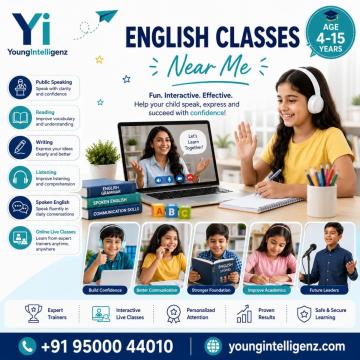 English Classes Near Me | Improve Your Spoken English with Young Intelligenz
