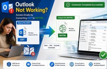 Outlook Not Working? Access Emails by Converting OST to MHTML By TrustVare