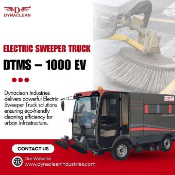 Dynaclean Industries delivers Electric Sweeper Truck DTMS–1000 EV advanced performance