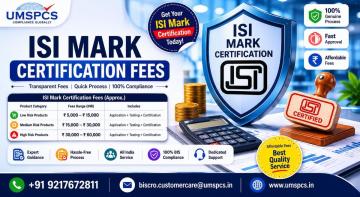 ISI Mark Certification Fees