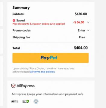 Up to $66 OFF Orders Start at $38 - $469 on AliExpress
