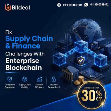 Fix Supply Chain & Finance Challenges With Enterprise Blockchain – 30% Off