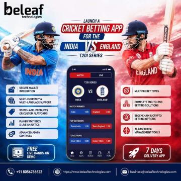launch a Cricket Betting App for the India vs England T20I Series