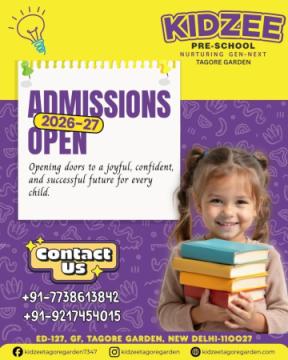 Top playschool in tagore garden