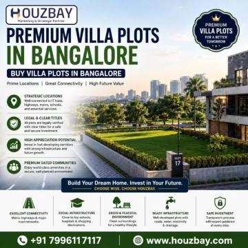 Premium Villa Plots in Bangalore | Buy Villa Plots in Bangalore #Houzbay
