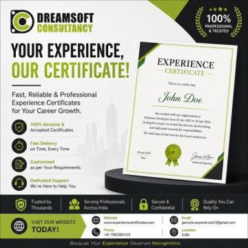 Reliable Experience Certificate Provider for IT Company Documentation