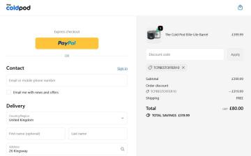 Up to 80% OFF The Cold Pod Sitewide With Code + Free Shipping
