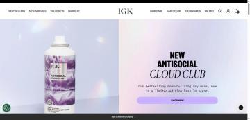 40% OFF Your Order on IGK Hair