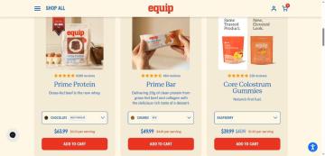 50% OFF Your Storewide on Equip Foods