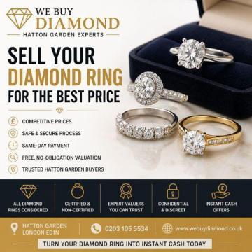 Sell Your Diamond Ring for the Best Price | Trusted Hatton Garden Buyers