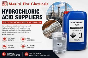Trusted hydrochloric acid suppliers for quality chemical supply