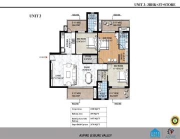 3 BHK Apartment | 4 BHK Apartments in Greater Noida - Au Aspire Leisure Valley