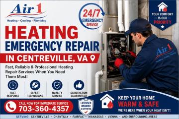 Heating Emergency Repair in Centreville, VA