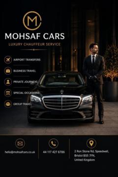 Professional Chauffeur Hire Bristol – MohSaf Cars | Airport & Private Transfers