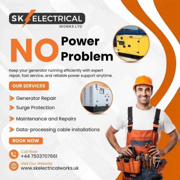 Generator Repair Services by Electrical Contractors London