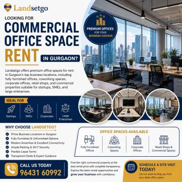Commercial Office Space Rent in Gurgaon | Landsetgo