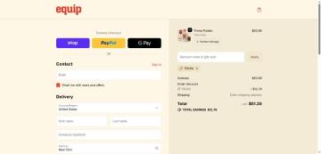 20% OFF Your All Products on Equip Foods