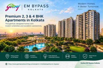 Godrej EM Bypass Kolkata – Modern 2, 3 & 4 BHK Homes