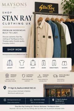 Shop Stan Ray Clothing UK | Premium Workwear | The Maysons Store