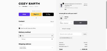 45% OFF + Free Shipping Your Purchase on Cozy Earth