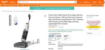 Amazon: 60% OFF For The Black Week on The Tineco Stretch S6