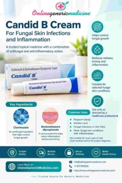 Candid B Cream for Fungal Skin Infections and Inflammation