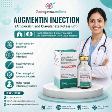 Amoxicillin and Clavulanate Potassium | Augmentin Injection Uses